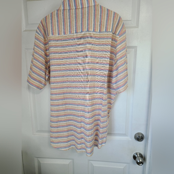 (656) Charleston Threads Men's Casual Linen Short Sleeve Button Down Shirt, XL - Picture 11 of 15